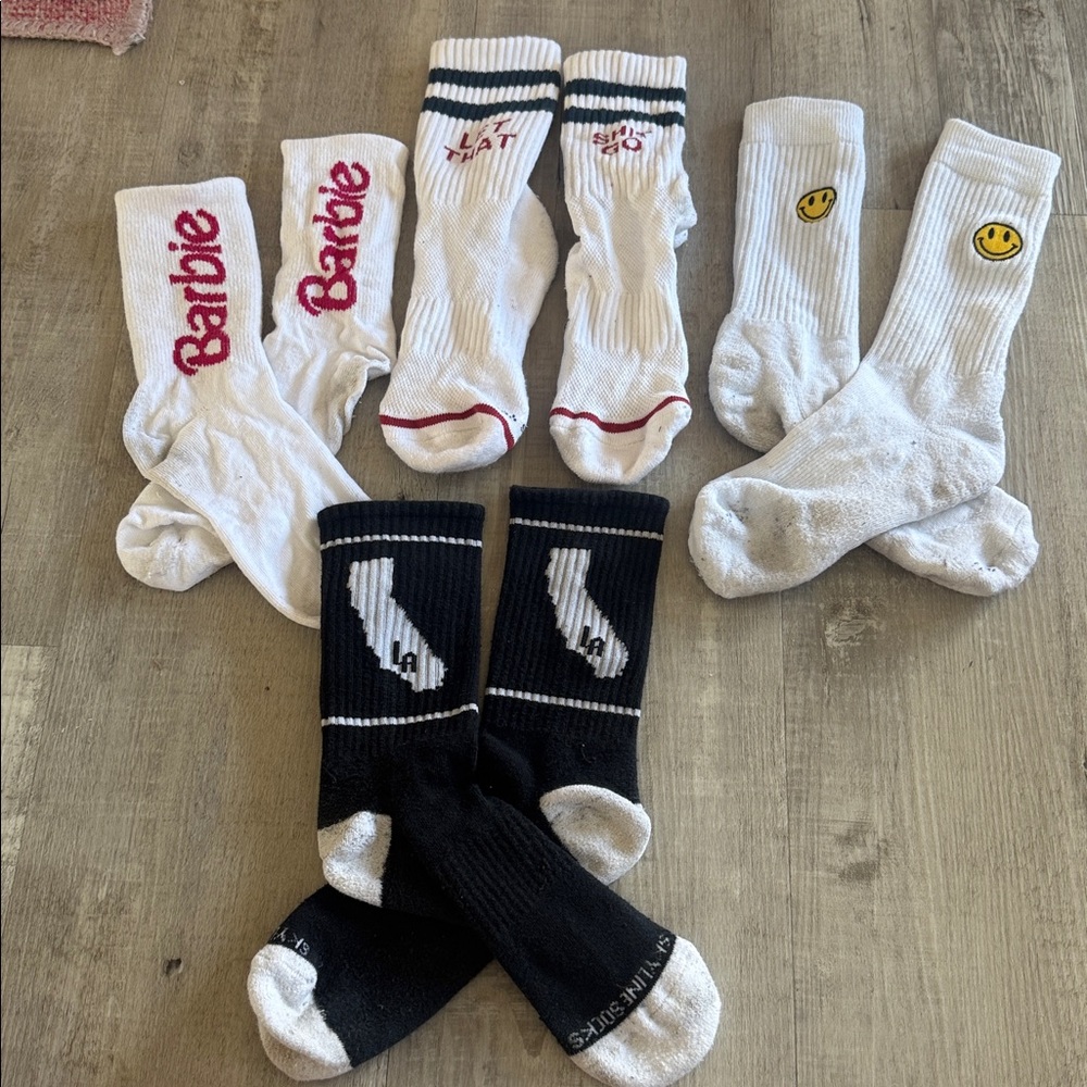 Set of four tall socks